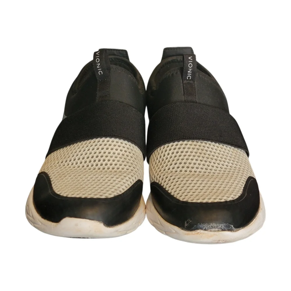 Vionic Camrie Slip-On Mesh Sneakers Shoes‎ Black/White Womens Size 7